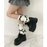 サテンリボンレースアップ厚底スニーカー | ESPERANZA | 詳細画像42