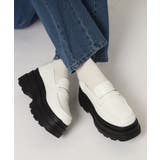 厚底2段ソールローファーパンプス | ESPERANZA | 詳細画像16 