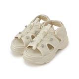 ベージュ(052) | 軽量 厚底ビジュースポサン | ESPERANZA