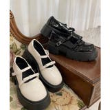 厚底 リボン付きダブルストラップパンプス | ESPERANZA | 詳細画像29