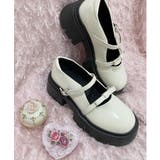 厚底 リボン付きダブルストラップパンプス | ESPERANZA | 詳細画像37