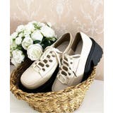厚底 レースアップパンプス | ESPERANZA | 詳細画像42