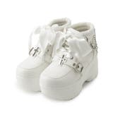 ホワイト(001) | 厚底デビルモチーフスニーカー | ESPERANZA