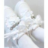 ホワイト(001) | 厚底キラキラストーン付スニーカー | ESPERANZA