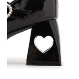 厚底ハートヒールストラップパンプス | ESPERANZA | 詳細画像18