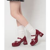 厚底ハートヒールストラップパンプス | ESPERANZA | 詳細画像25