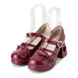 レッド(262) | 厚底ハートヒールストラップパンプス | ESPERANZA