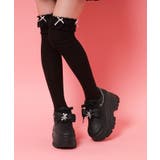 クマ×チェ―ン付き厚底インヒールスニーカー | ESPERANZA | 詳細画像6 