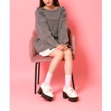 リボン付厚底ローファーパンプス | ESPERANZA | 詳細画像3 