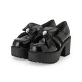 リボン付厚底ローファーパンプス | ESPERANZA | 詳細画像12 