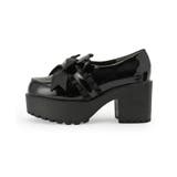 リボン付厚底ローファーパンプス | ESPERANZA | 詳細画像15 