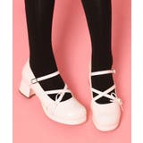 バレエコアリボン付きパンプス | ESPERANZA | 詳細画像1 