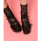 ブラック(219) | バレエコアリボン付きパンプス | ESPERANZA