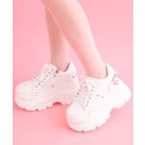 ホワイト(001) | 厚底ベルトデザインスニーカー | ESPERANZA