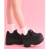 ブラック(019) | 厚底レースアップスニーカー | ESPERANZA