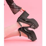 ブラック(219) | 厚底フリルロリータパンプス | ESPERANZA