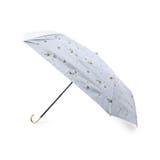 【晴雨兼用傘】持ち手付き折りたたみ傘《フローラル》 | ESPERANZA | 詳細画像1 