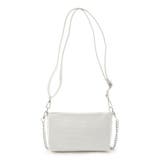 ホワイト(001) | クロコ2WAYショルダー | ESPERANZA