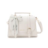 ホワイト(001) | リボンチャーム付き3WAYサッチェル | ESPERANZA