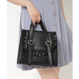 ブラック(019) | フリル×ハート2WAYショルダーバッグ | ESPERANZA