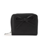 ブラック(019) | リボン二つ折り財布 | ESPERANZA