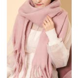 ピンク(372) | 厚手起毛無地ストール | ESPERANZA