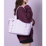 パープル(083) | 【推し活】レースアップクリアポケトート | ESPERANZA