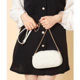 ホワイト(001) | チェーン使いキルティングショルダー | ESPERANZA