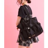 ブラック(019) | キャリーオンベルト付リボントートバッグ | ESPERANZA