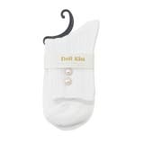 ホワイト(001) | バックパール調付ソックス 靴下 | ESPERANZA