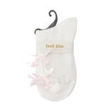 ピンク(072) | くり抜きリボン付きソックス 靴下 | ESPERANZA