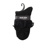 ブルー(092) | ダブルフリル×サテンリボンソックス | ESPERANZA