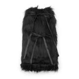 ブラック(019) | フェイクファー×レースアップレッグカバー | ESPERANZA