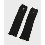 ブラック(319) | バレエコアリボン柄レッグカバー | ESPERANZA