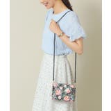 ブラック(019) | 【2WAY】花柄合皮ポーチショルダー | ITS'DEMO