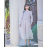 【レイヤード風コーデ/柔らかな着心地/タイパ◎/時短】チュールドッキングワンピ | ITS'DEMO | 詳細画像1