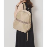 ベージュ(052) | 【A4対応／6ポケット】リボンモチーフリュック | ITS'DEMO