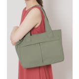 オリーブグリーン(026) | 【A4対応/9ポケット】ふんわり軽量トート | ITS'DEMO