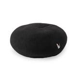 ブラック(019) | 【手洗い可】猫刺繍サーモベレー帽 | ITS'DEMO