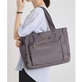 グレー(012) | ガバッとトート【12ポケット／A4対応／キャリーオン可】 | ITS'DEMO