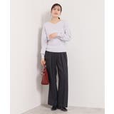 【手洗い可】アンジェリーナ総針vネックニット | ITS'DEMO | 詳細画像10 