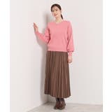 【手洗い可】アンジェリーナ総針vネックニット | ITS'DEMO | 詳細画像18 