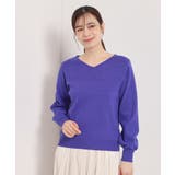 【手洗い可】アンジェリーナ総針vネックニット | ITS'DEMO | 詳細画像24 