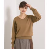 【縮みに強い／洗濯機OK】Vネックニットプルオーバー | ITS'DEMO | 詳細画像12 