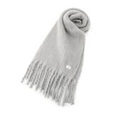 ライトグレー(011) | 【手洗い可】リブラッセル無地ストール | ITS'DEMO