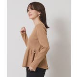 【手洗い可】ペプラムニット | ITS'DEMO | 詳細画像14 