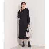 【縮みに強い/洗濯機OK】ヘンリーネックニットワンピース | ITS'DEMO | 詳細画像5