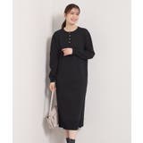 【縮みに強い/洗濯機OK】ヘンリーネックニットワンピース | ITS'DEMO | 詳細画像6