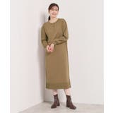 【縮みに強い/洗濯機OK】ヘンリーネックニットワンピース | ITS'DEMO | 詳細画像9