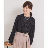 ブラック(119) | 【手洗い可】前開きブラウス | ITS'DEMO